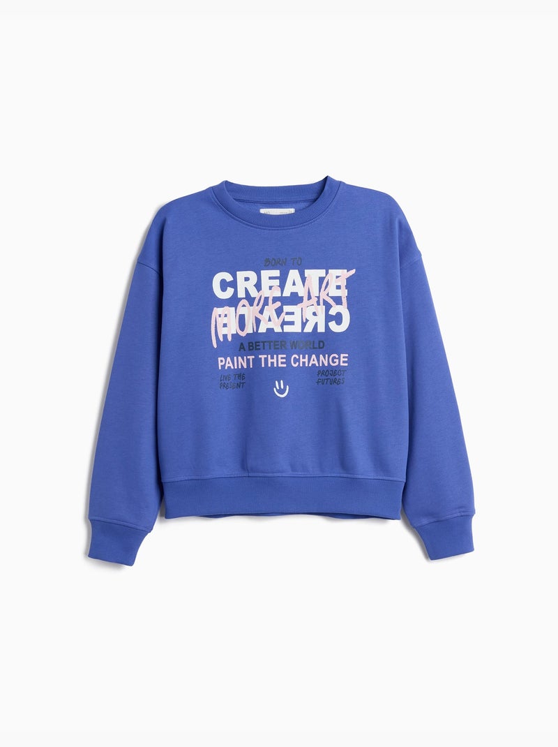 Felpa a spugno, mo fashion Blu - Kiabi