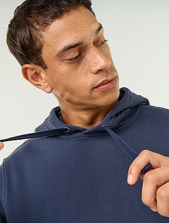 Felpa a tinta unita con cappuccio