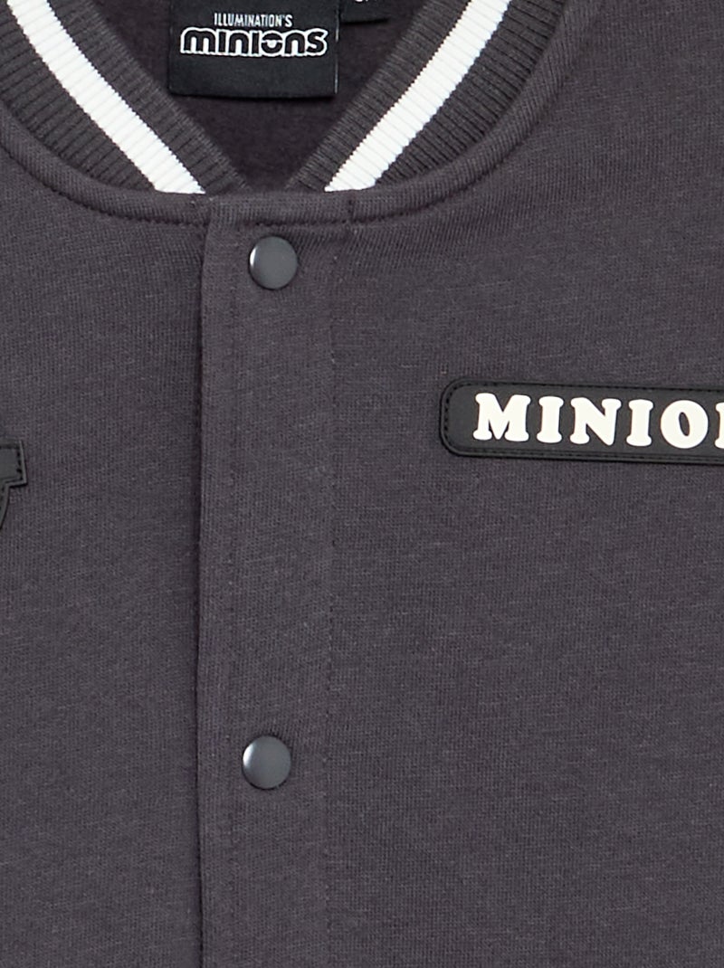 Felpa abbottonata 'Minions' in mollettone Nero - Kiabi