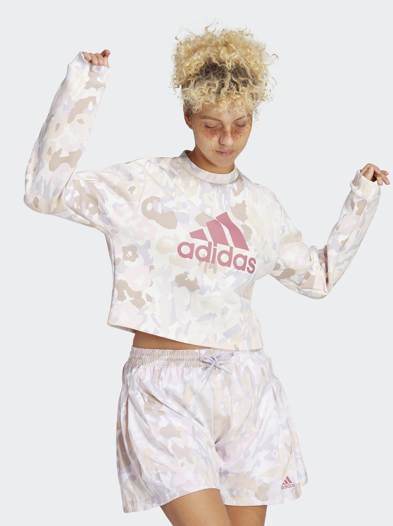 Felpa 'adidas' con scollo tondo BIANCO - Kiabi