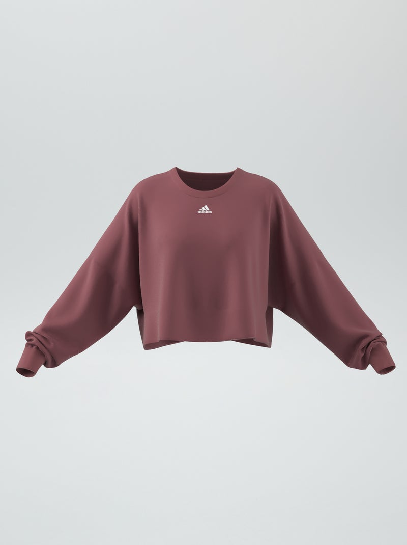 Felpa 'adidas' in tessuto felpato ROSSO - Kiabi