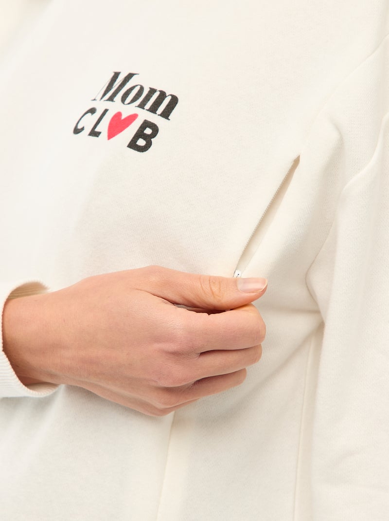 Felpa allattamento Beige - Kiabi