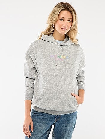 Felpa allattamento con cappuccio