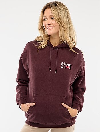 Felpa allattamento con cappuccio