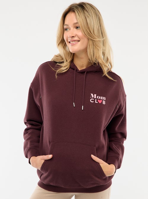 Felpa allattamento con cappuccio - Kiabi