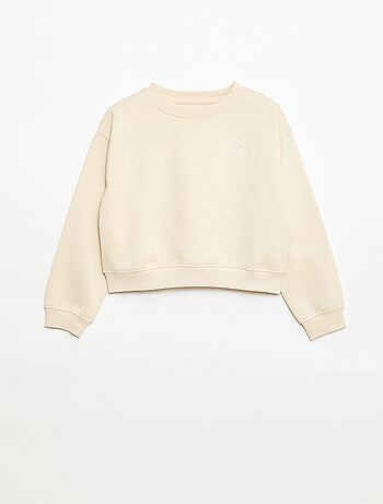 Felpa ampia con motivo