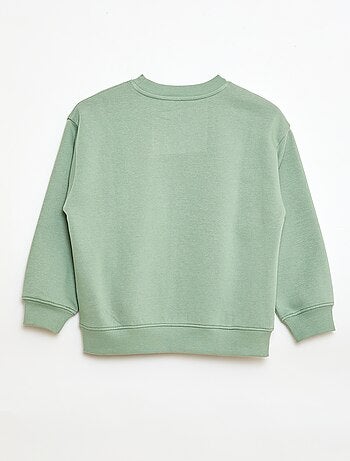 Felpa ampia con motivo "brother