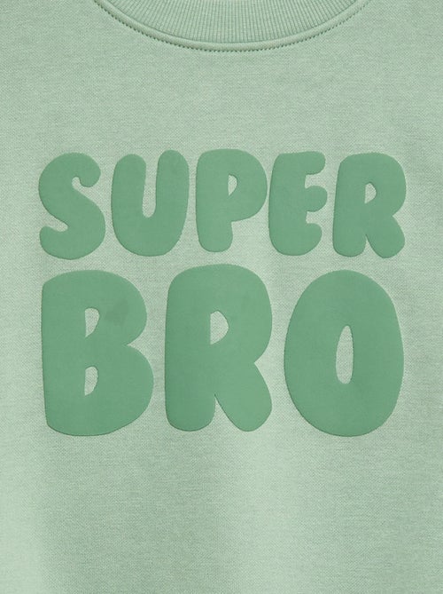 Felpa ampia con motivo "brother" - Kiabi