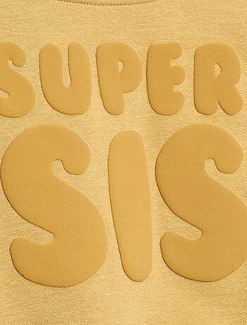 Felpa ampia con motivo