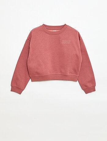 Felpa ampia con motivo