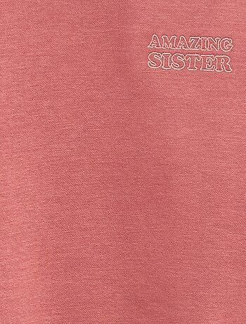 Felpa ampia con motivo