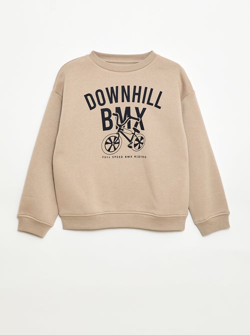 Felpa ampia con stampa - Kiabi