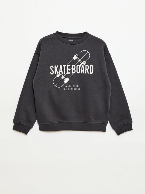 Felpa ampia con stampa - Kiabi