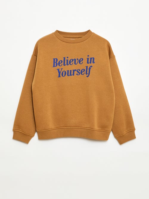 Felpa ampia con stampa - Kiabi