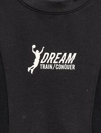 Felpa ampia in felpa garzata