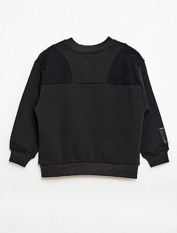 Felpa ampia in felpa garzata