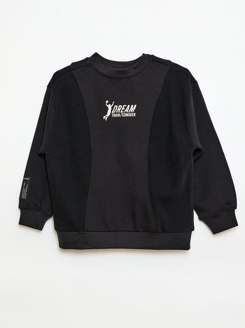 Felpa ampia in felpa garzata - Kiabi