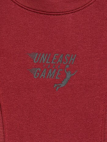 Felpa ampia in felpa garzata