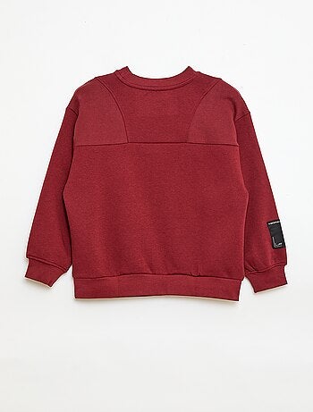 Felpa ampia in felpa garzata