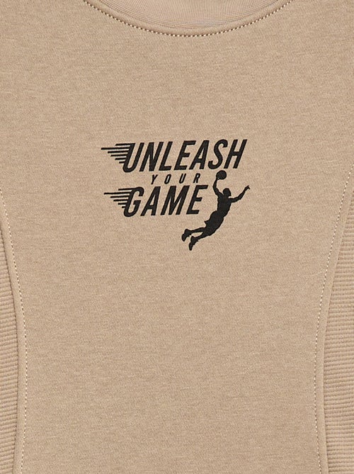 Felpa ampia in felpa garzata - Kiabi