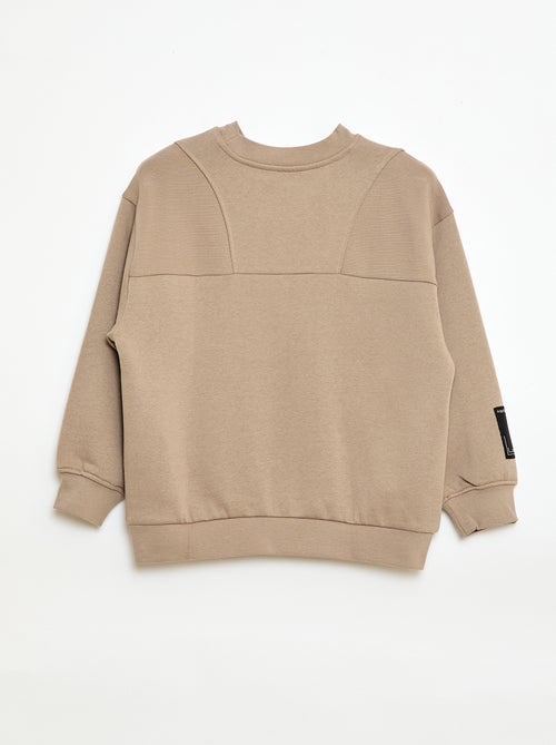 Felpa ampia in felpa garzata - Kiabi