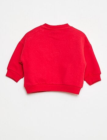 Felpa animata fantasia 'Disney' 'Minnie' in cotone