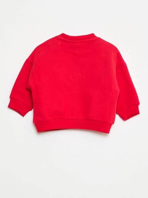 Felpa animata fantasia 'Disney' 'Marie' in cotone - Kiabi