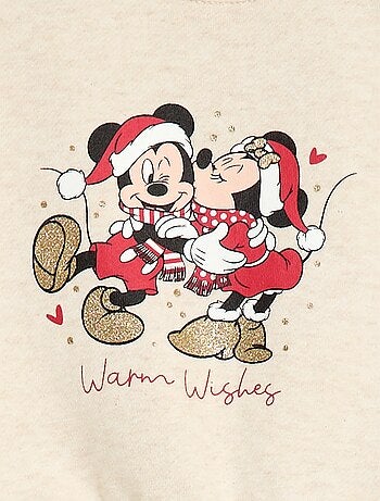 Felpa animata fantasia 'Disney' 'Minnie' in cotone
