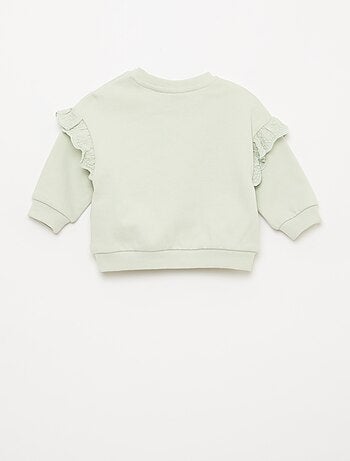 Felpa \'Bambi\' \'Disney\' a maniche lunghe con volant ricamati