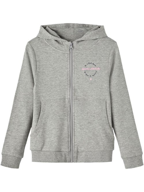 Felpa Bambina Name It con Zip - Kiabi
