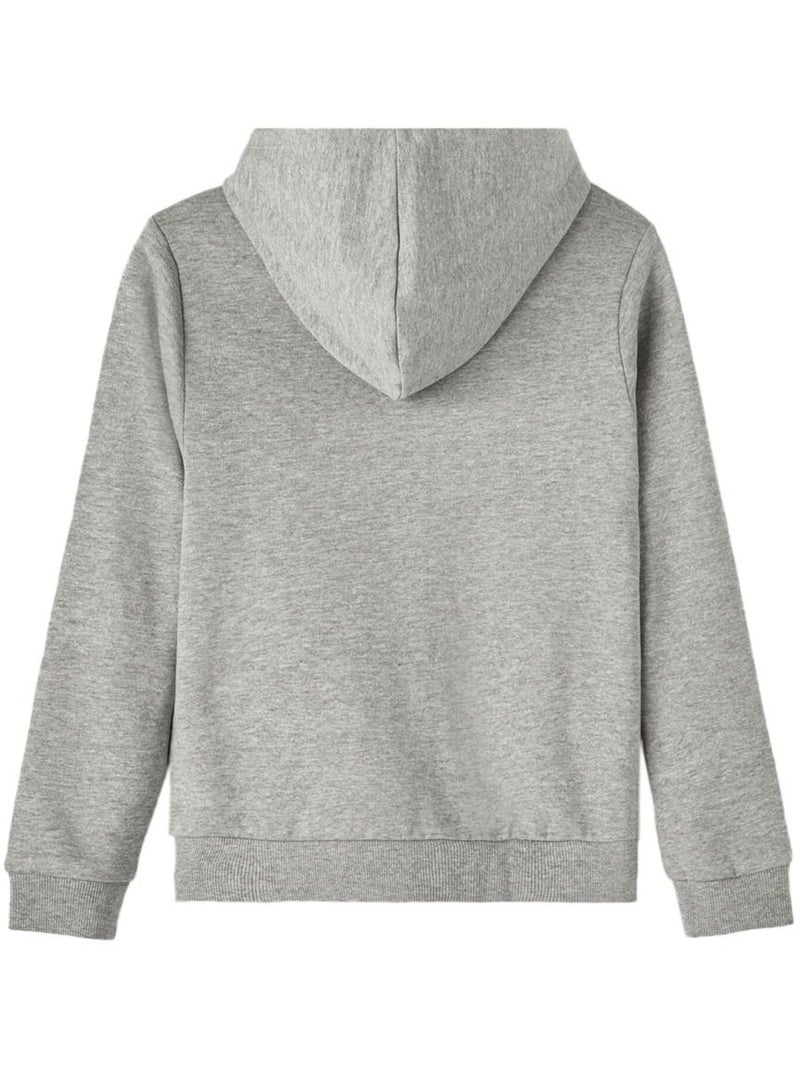 Felpa Bambina Name It con Zip Grigio argentato - Kiabi
