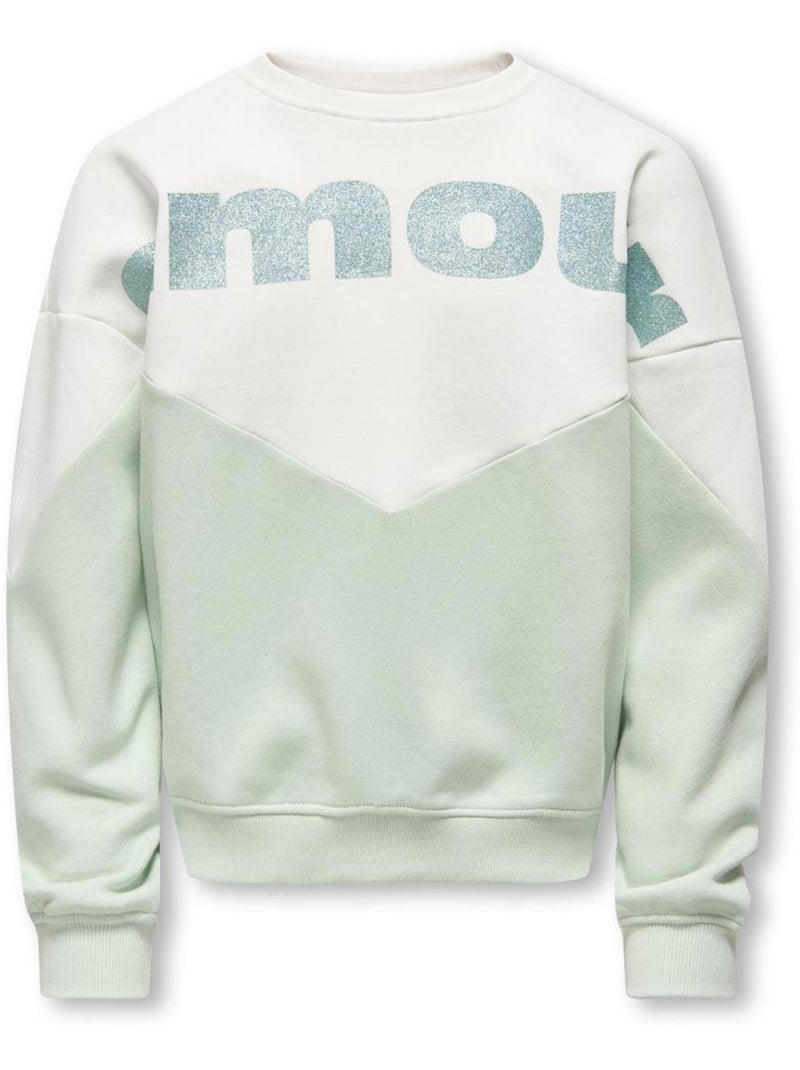 Felpa Bambina ONLY Bianco - Kiabi