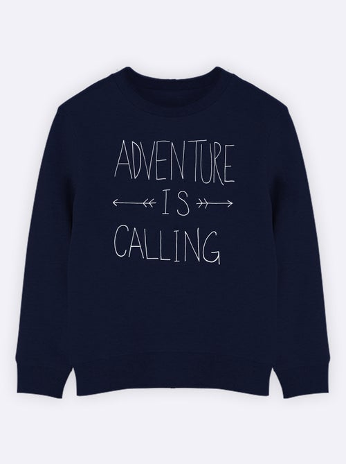 Felpa bambino ADVENTURE IS CALLING - Kiabi