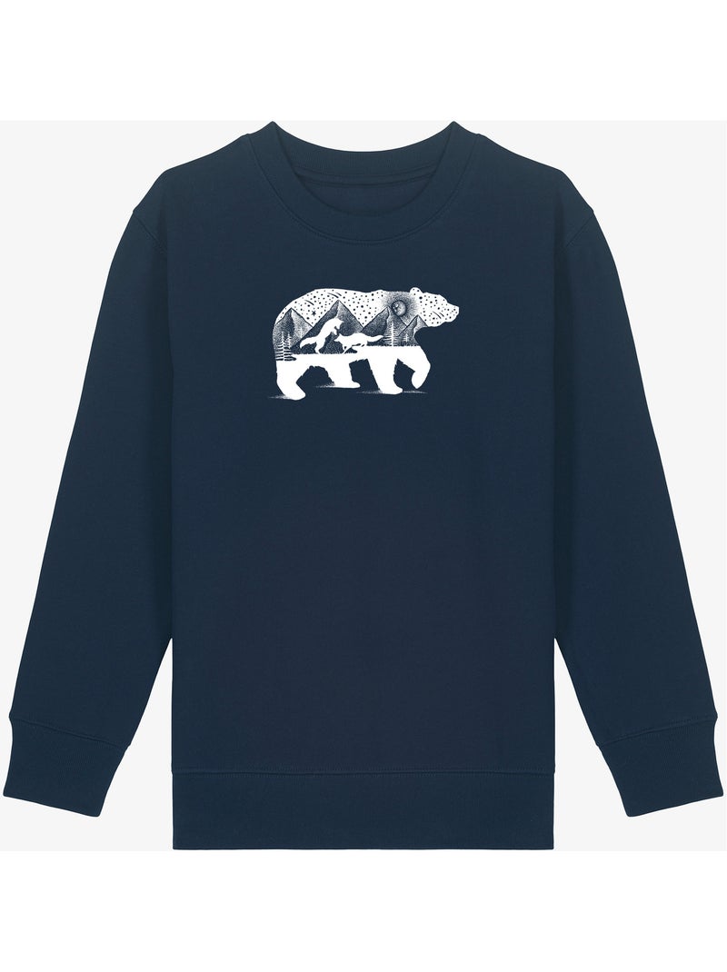 Felpa bambino BEAR AND FOXES Blu marino - Kiabi
