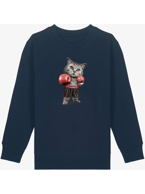 Felpa bambino BOXING CAT - Kiabi