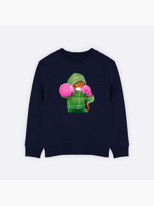 Felpa bambino BOXING CAT GINGER - Kiabi