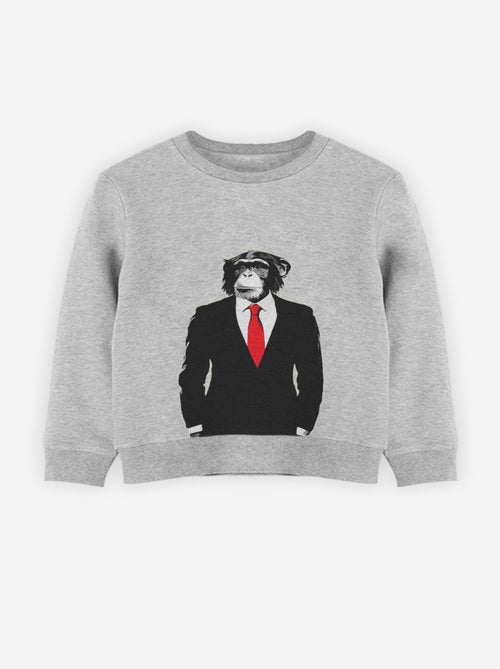 Felpa bambino BUSINESS MONKEY - Kiabi