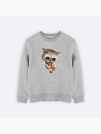 Felpa bambino CAT LOVES PIZZA