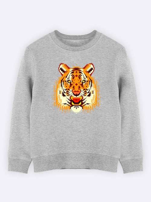 Felpa bambino CHOBOPOP GEOMETRIC TIGER - Kiabi