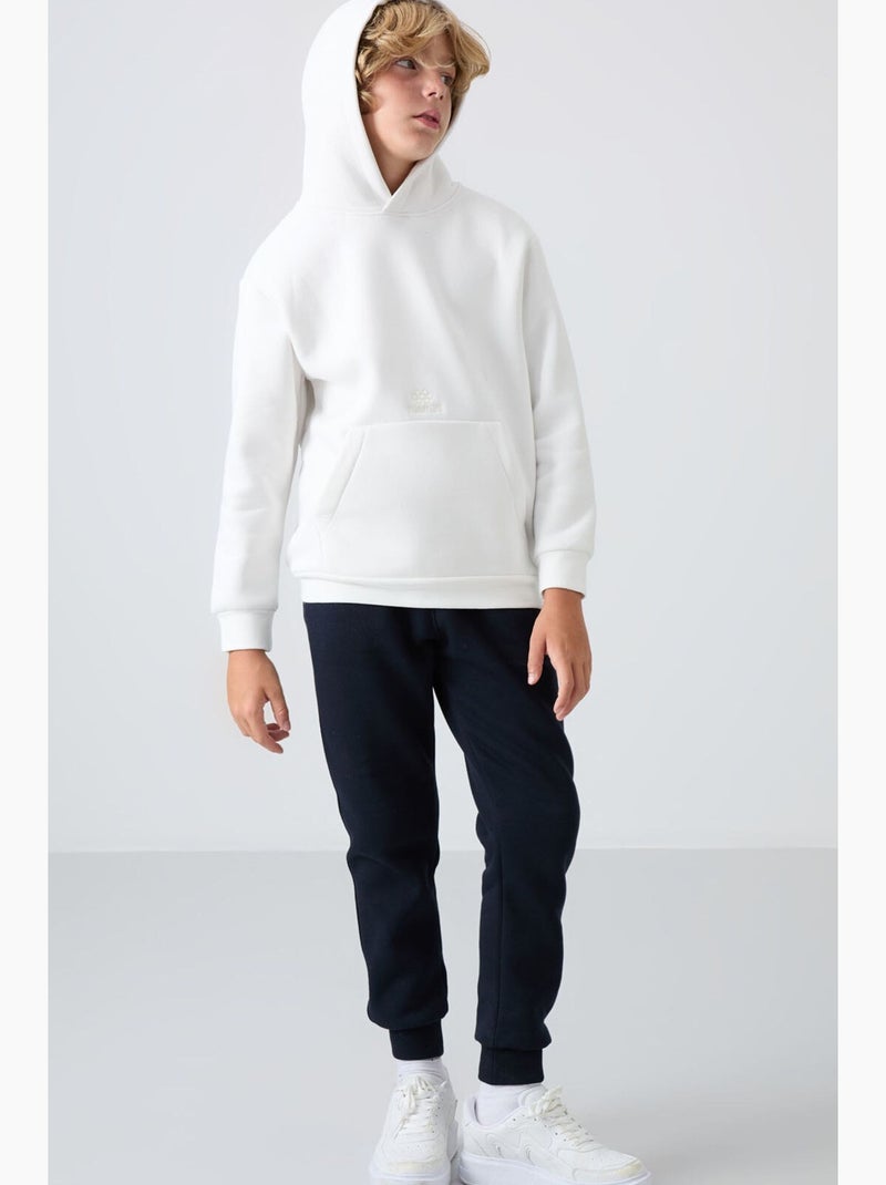 Felpa bambino con cappuccio tommy Bianco - Kiabi