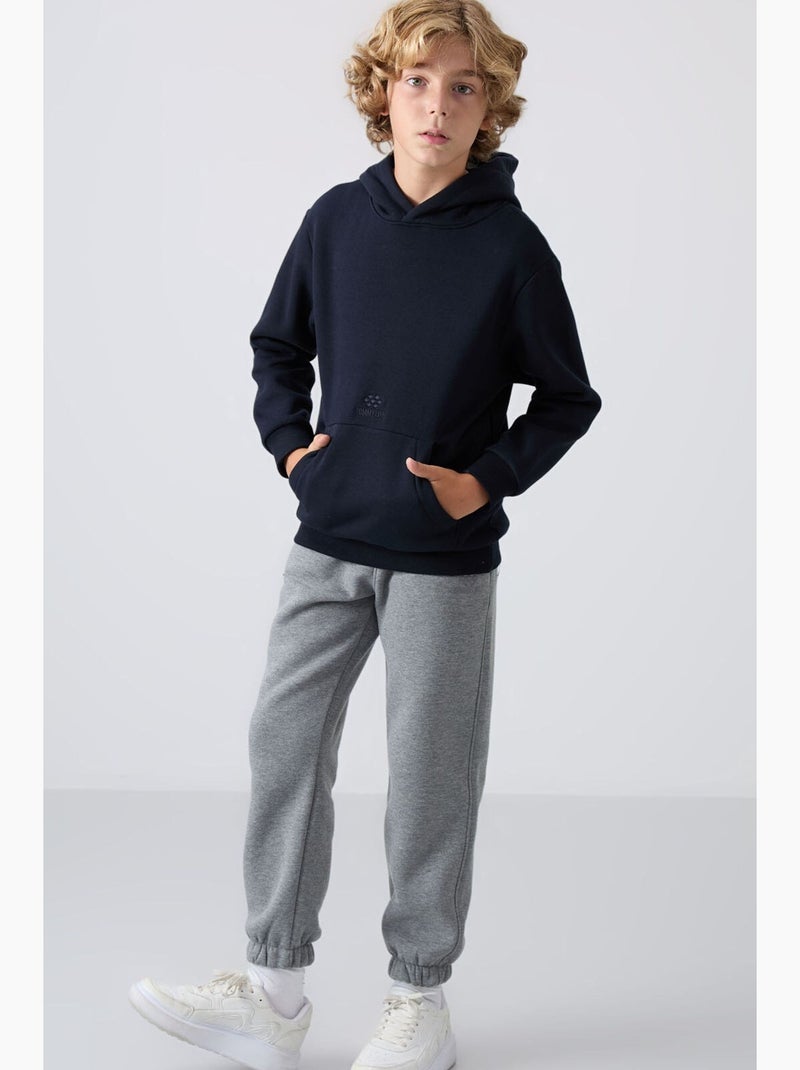 Felpa bambino con cappuccio tommy Blu marino - Kiabi