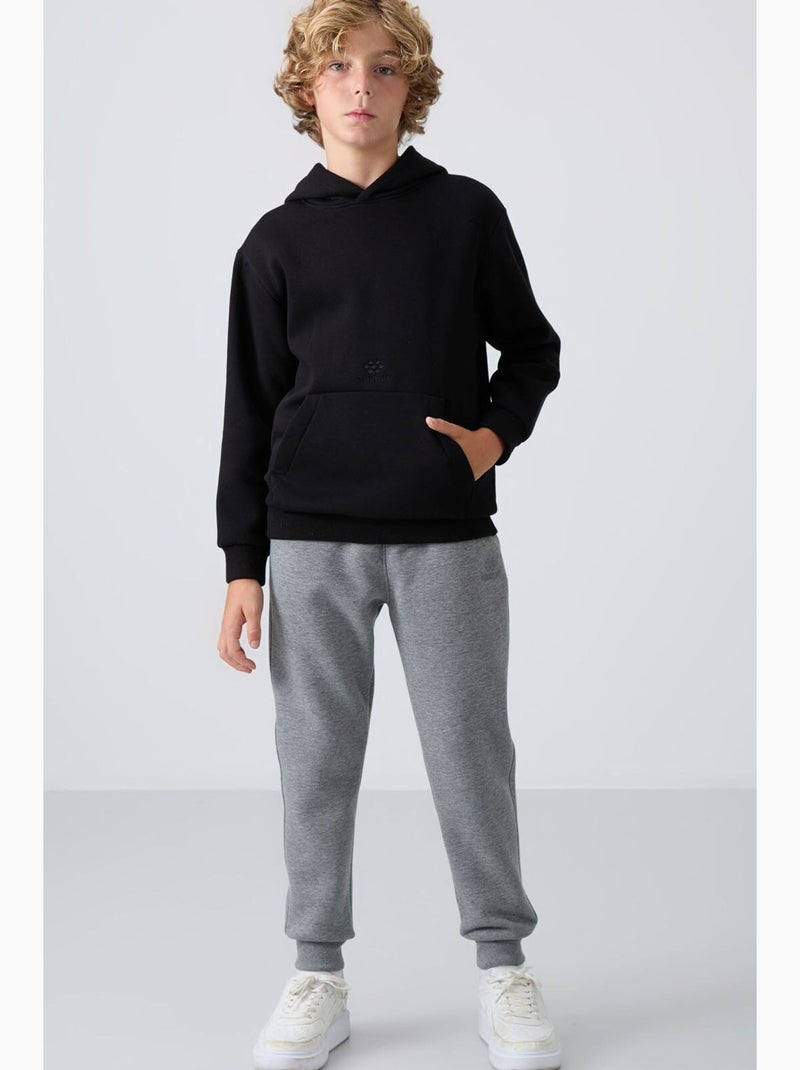 Felpa bambino con cappuccio tommy Nero - Kiabi