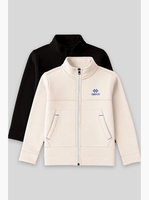 Felpa bambino con collo zip tommy - Kiabi Felpa bambino con collo zip tommy - Kiabi
