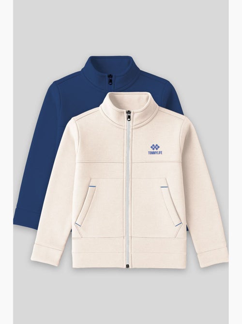 Felpa bambino con collo zip tommy - Kiabi Felpa bambino con collo zip tommy - Kiabi