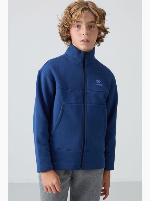Felpa bambino con collo zip tommy - Kiabi Felpa bambino con collo zip tommy - Kiabi