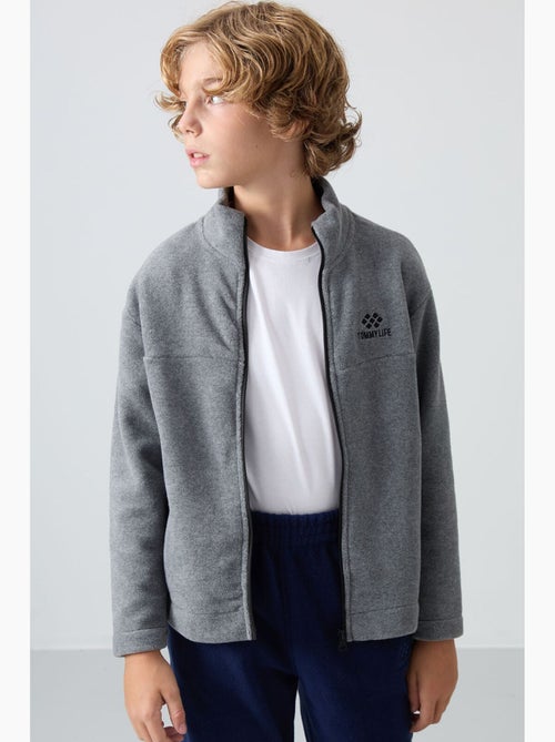 Felpa bambino con collo zip tommy - Kiabi Felpa bambino con collo zip tommy - Kiabi