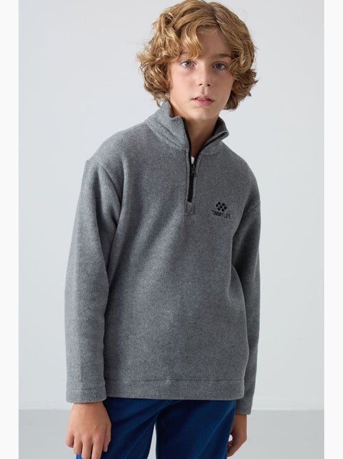 Felpa bambino con mezza zip tommy - Kiabi Felpa bambino con mezza zip tommy - Kiabi