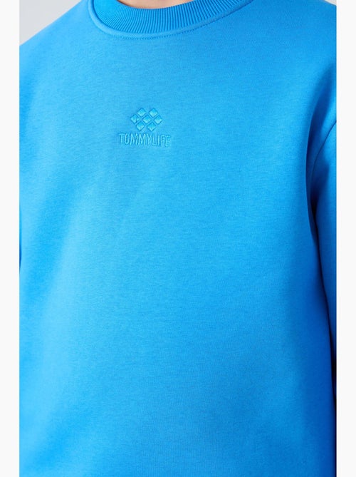 Felpa bambino girocollo ricamata tommy - Kiabi