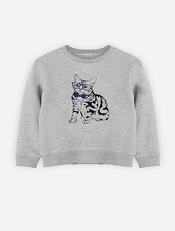 Felpa bambino HIPSTER CAT