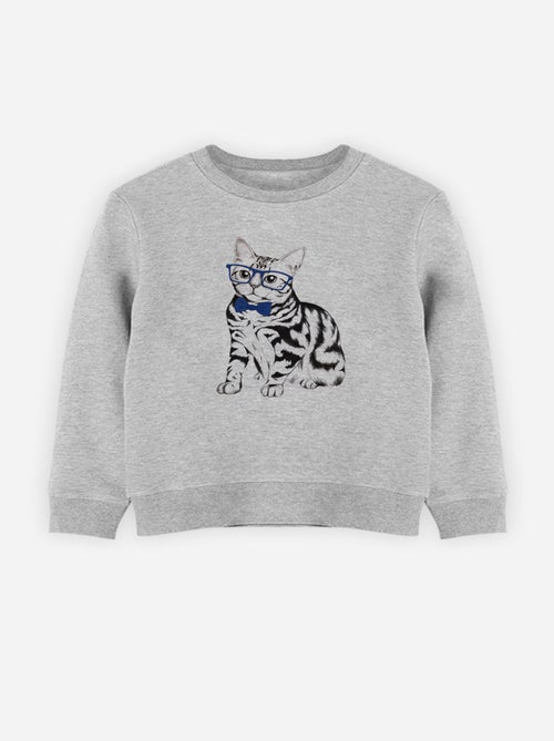 Felpa bambino HIPSTER CAT - Kiabi